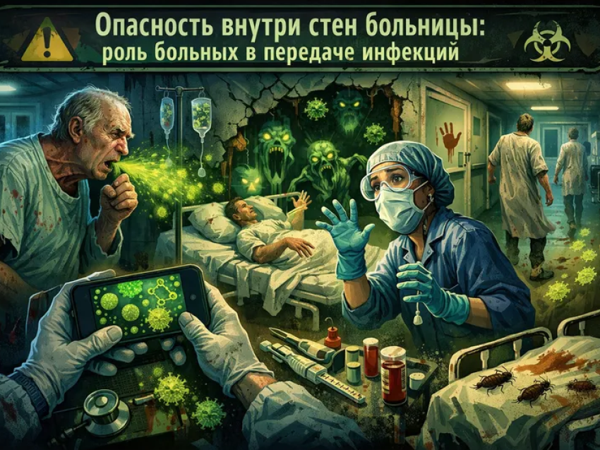 «Опасность внутри стен больницы: роль больных в передаче инфекций»