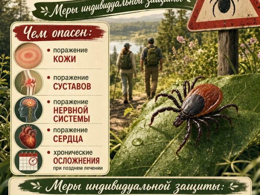 Боррелиоз: чем опасен? Меры индивидуальной защиты