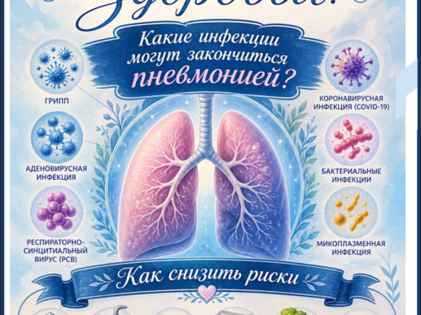 Какие инфекции могут закончиться пневмонией? Как снизить риски
