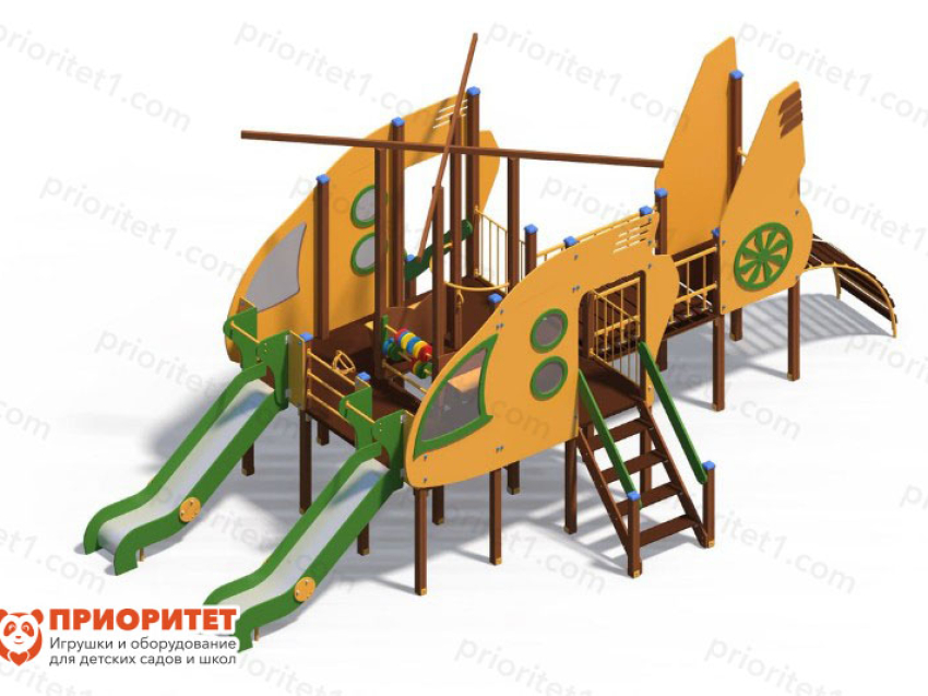 На крыльях сказки: игровые площадки в форме самолета установят по проекту «Забайкальский дворик» 