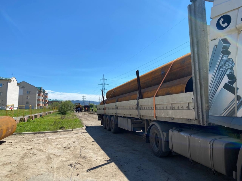 ​Теплоэнергетики продолжают реконструкцию магистрали в микрорайоне Девичья Сопка краевой столицы