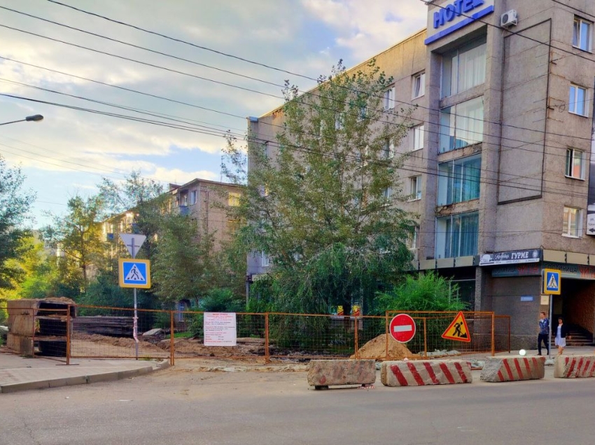 Перекресток улиц Анохина-Бутина в Чите временно перекроют из-за ремонта теплосети