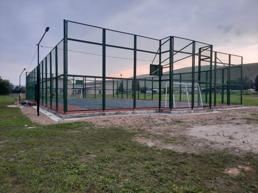 В Нерчинском районе построена универсальная спортивная площадка  