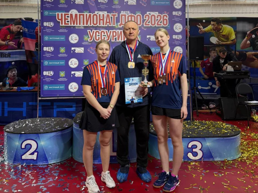 Спортсмены Забайкалья приняли участие в Чемпионате ДФО по настольному теннису 