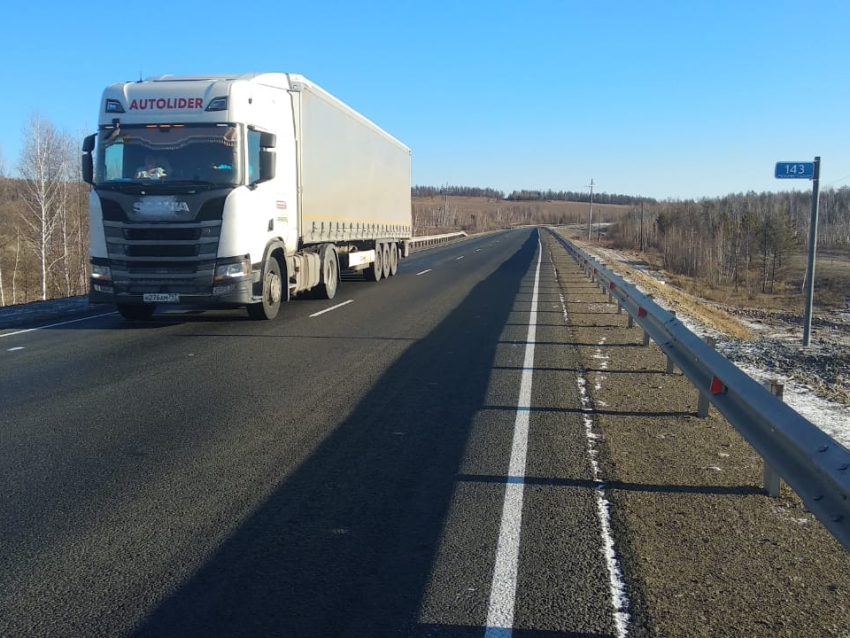 Дорожники закончили ремонт на двух участках федеральных трасс в Карымском районе Забайкалья