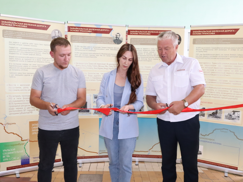 Передвижная выставка, посвященная 120-летию Транссибирской магистрали, прибыла на станцию Приисковая