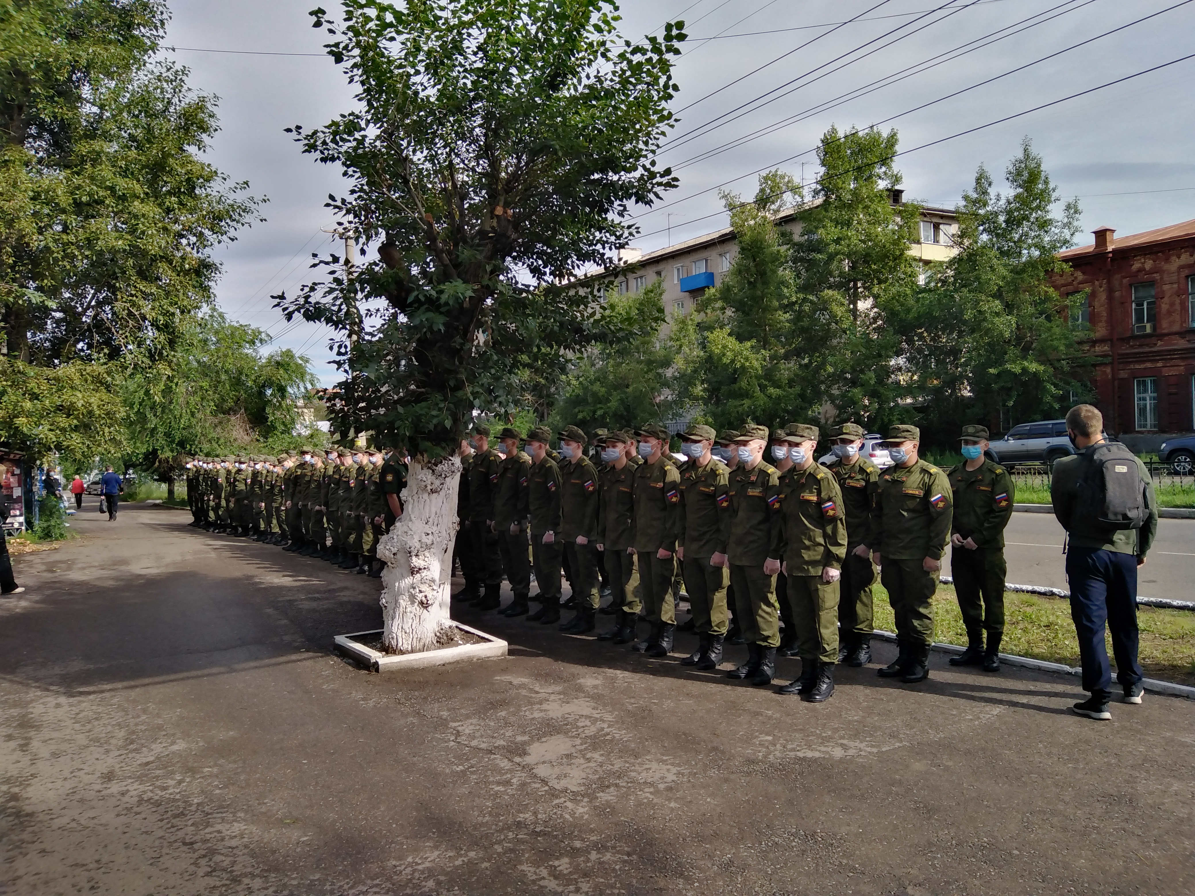 Торжественный митинг, посвящённый началу военных учебных сборов