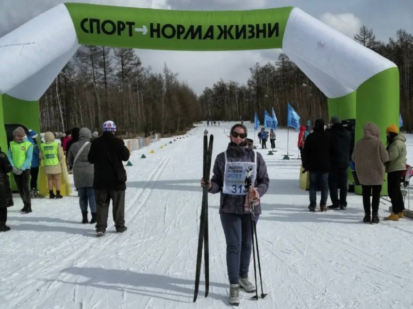 Специалист РСТ Zабайкалья приняла участие в «Лыжне России»