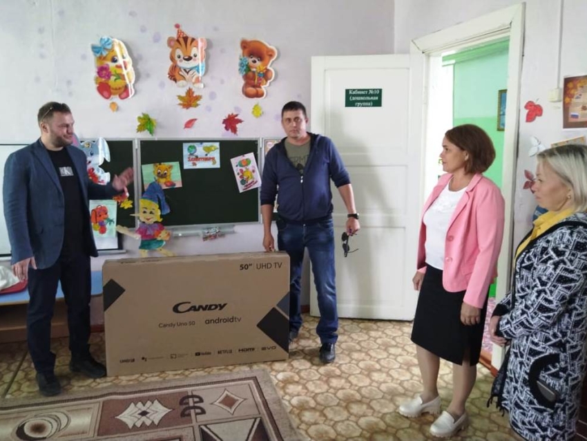 Детские сады Сретенского района Zабайкалья  оснастили плазменными телевизорами