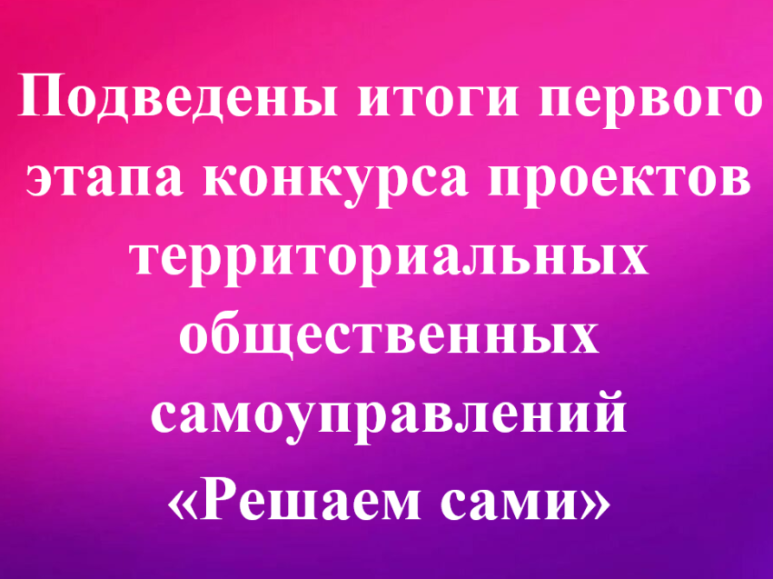 Пять проектов Улётовского округа стали победителями первого этапа конкурса ТОСов «Решаем сами»!