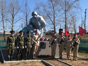 Открытие Памятника Победы в селе Бырка.