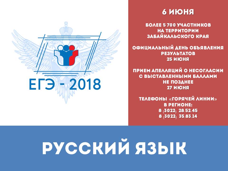 Экзамен по русскому языку продолжит основной период ЕГЭ